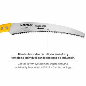 Sierra de podar curva con mango de TPR JD 330 mm. - Product Image 4