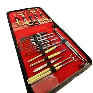 ชุดเครื่องมือผ่าตัดเล็กคุณภาพดีที่สุด ชุดเครื่องมือสำหรับการปฏิบัติงานทั่วไป ประกอบด้วยด้ามมีดผ่าตัดแบบกลม กรรไกร และเครื่องมือผ่าตัดอื่นๆ - Product Image 1