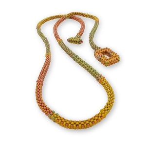 Collier de corde de perles de rocaille pour femmes accessoires collier de corde de perles africaines traditionnelles avec style de motif personnalisé - Product Image 5