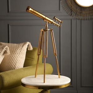 Télescope en métal marin inspiré des instruments de navigation classiques, parfait pour la décoration nautique de la maison - Product Image 6