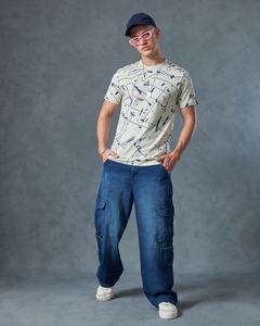 T-shirts décontractés de sport à manches courtes avec impression intégrale personnalisée, unisexe, t-shirts en coton imprimés sur toute la surface, t-shirts pour hommes, coupe classique - Product Image 3