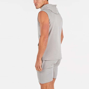 2025, venta al por mayor, chaleco deportivo de alta calidad para hombres, chaleco deportivo de algodón transpirable, Sudadera con capucha sin mangas, diseño de logotipo personalizado, Invierno para hombres - Product Image 4