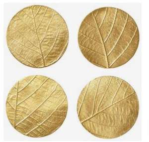 Posavasos de Metal de latón antiguo con diseño hecho a mano, perfecto para interiores clásicos y decoración rústica para sala de estar, inspiración - Product Image 1