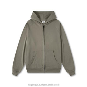 Otoño Invierno 10 colores cárdigan sudadera suelta pareja cremallera logotipo personalizado impreso sudaderas con capucha Streetwear para hombres mujeres Puff - Product Image 1