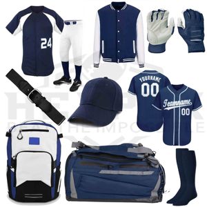 Kit de uniforme de béisbol de talla grande Hecho de poliéster Paquete completo Ropa deportiva Club Entrenamiento Conjuntos de uniformes de softbol para equipo de adultos - Product Image 1