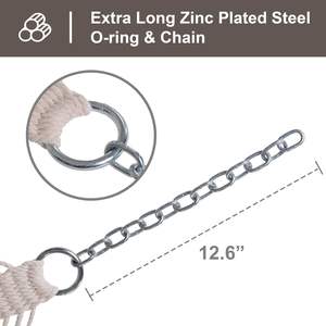 पोर्टेबल 2 व्यक्ति पारंपरिक रस्सी डबल हैममॉक पारंपरिक रस्सी डबल हैममॉक और आउटडोर फर्नीचर के लिए बैग ले जाने के लिए बैग ले जाना - Product Image 6