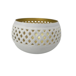 Soporte votivo redondo de hierro hecho a mano con nuevo diseño Chapado en cobre tarro de vela de la mejor calidad para decoración de mesa de Navidad - Product Image 5
