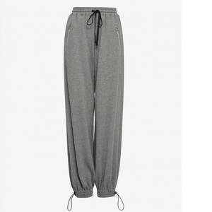 Pantalones de chándal de lana de pierna abierta eco-smart para mujer, lona suave y cómoda para invierno, estilo frontal plano - Product Image 5