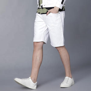 Concevez votre propre short en jean d'été décontracté pour hommes-Séchage rapide respirant lavé 100% coton - Product Image 6