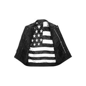 <b>Men</b> Cowhide Leather <b>Vest</b> Sleeveless Motorcycle Biker Waistcoat Lambskin Custom Logo OEM Wholesale Factory Manufacturer Supply - Product Image 6
