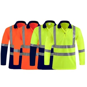 Ropa DE TRABAJO transpirable de alta visibilidad Unisex, camisetas de polo reflectantes de seguridad, Camiseta holgada informal para hombres y mujeres, ropa de trabajo cómoda - Product Image 1