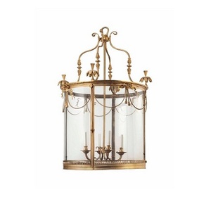 Customized Size and Shape Hanging <b>Lantern</b> with Customized Logo in Brass <b>Gold</b> Color Handmade for Home & Wedding Decor - Product Image 1