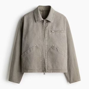 Veste en jean tendance de haute qualité personnalisée Unisexe Toile Logo sur le devant Coupe ajustée Veste de baseball du Pakistan 2025 - Product Image 6