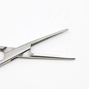 Pinzas Quirúrgicas Hemostáticas, Juego de Instrumentos Manuales de Acero con Punta Recta y Curva - Product Image 5