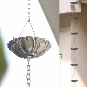 Downpipes กลางแจ้งโลหะCatcherสายฝนผู้ผลิตผู้ส่งออกที่กําหนดเองทองแดงสแตนเลสสายฝนรางน้ําดาวน์สปอตโลหะ - Product Image 5