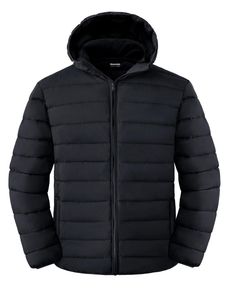 2025 <b>Men's</b> Lightweight Stand Puffer <b>Jacket</b> Warm Winter Quilted Coat Windproof Waterproof Outdoor <b>Travel</b> Custom Made Size Front - Product Image 1