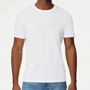 T-shirt en coton léger uni pour homme, tee-shirt basique, personnalisation de la marque, OEM ODM - Product Image 5