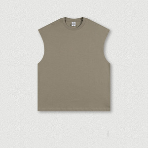 T-shirt sans manches de course à pied pour homme, 100% polyester tricoté, impression numérique 3D personnalisée, soudé, séchage rapide, dos nageur - Product Image 5