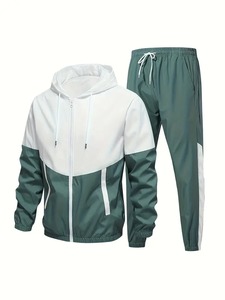 ชุดวอร์มผ้าฟลีซของผู้ชายเสื้อวอร์มแฟชั่นลำลองคอปกระบายอากาศ - Product Image 4