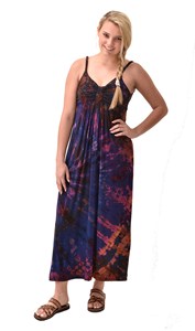 Combinaisons d'été pour femmes Tradinational, style vintage, tie-dye, bretelles spaghetti, taille haute, séchage rapide - Product Image 4