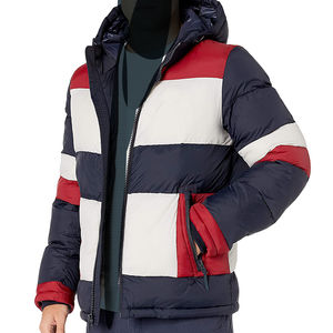 Blousons matelassés pour hommes 2026 – Style streetwear tendance avec blocs de couleur personnalisés – Manteau d'hiver rembourré pour homme - Product Image 1