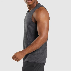 เสื้อแขนกุดผ้าฝ้าย100% สำหรับใส่เล่นกีฬาเสื้อกล้ามผู้ชายเสื้อออกกำลังกายระบายอากาศได้ดี - Product Image 3