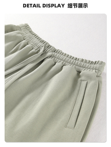 Logo personnalisé été taille élastique hommes Shorts de bain coton Spandex maillot de bain maille plage été Shorts pour hommes Fitness Gym Wear - Product Image 5