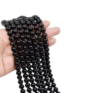 Cuentas de Piedra, Cuentas de Ónix Negro, Hilo de Cuentas, Joyería de Piedra, Gema Suave Suelta, Collar Curativo, Cuentas de Cristal Natural, Mayorista - Product Image 5