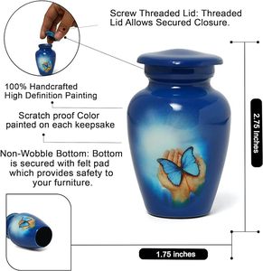 Top Selling on 100% Aluminum Material Keepsake Memorial <b>Ashes</b> <b>Urn</b> at Best Competitive Price - Product Image 2