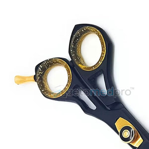 <b>Hairdresser</b> Black Titanium Barber <b>Scissors</b> for Precise Cutting Black Titanium Hair Cutting <b>Scissors</b> for Professional Barbers - Product Image 4