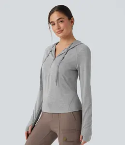 Sudadera Deportiva Informal para Mujer, con Estampado Personalizado, 320g, Algodón, Sudadera Deportiva de Invierno con Estampado de Primavera/Otoño, Sudadera con Capucha - Product Image 3