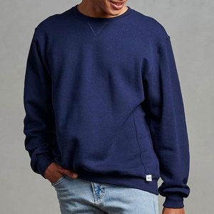 Bleu marine couleur Oem échantillon fabricant hommes sweat 100% coton léger Logo personnalisé impression hommes sweats respirants - Product Image 4