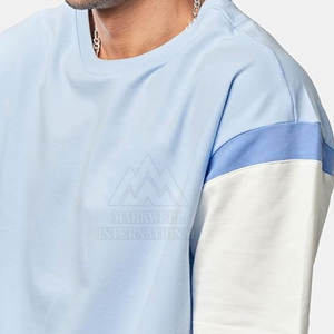 เสื้อยืดแฟชั่นโอเวอร์ไซส์ใส่สบายสำหรับผู้ชายเสื้อยืดผ้าฝ้าย100% พิมพ์ลายทรงหลวมไซส์ - Product Image 6