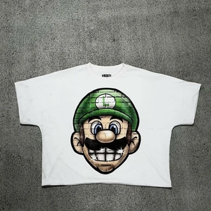 Camiseta Personalizada DTG para Hombre, Estilo Urbano, Algodón Grueso de 350 g/m², Transpirable, de Secado Rápido, Cuello Redondo, Talla Grande - Product Image 4