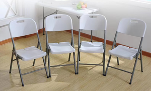 كرسي قابل للطي عالي الجودة باللون الأبيض للمناسبات والحفلات - Product Image 2