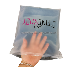 Custom Printed Logo PVC Plastic Bags for Clothing Packing Zipper Slide Lock With <b>Heat</b> Seal Handle for T-Shirts <b>Underwear</b> Shoes - Product Image 6