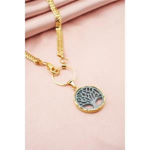 Collana a catena con serpente con figure di Design speciale albero della vita da donna