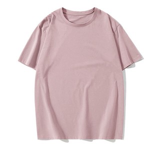 Camiseta Casual de Manga Corta, Cuello Redondo, Color Sólido, Corte Recto, Algodón Peinado de 180g, Ecológica, Precio de Fábrica de Bangladesh y China - Product Image 3