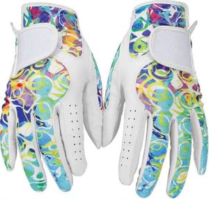 Latest Customized Logo Leather Golf Gloves Top Quality Sublimation Design Golf Gloves Breathable <b>Hand</b> <b>Grips</b> Golf Gloves - Product Image 4
