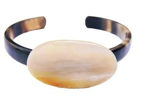 Boutons de manchette en corne naturelle de haute qualité fabriqués à la main avec une texture lisse pour les occasions spéciales au prix le plus bas par HF CRAFTS - Product Image 3