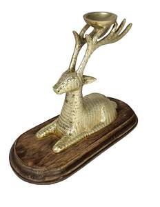 ที่ใส่ชาอลูมิเนียมชุบทองพร้อมฐานไม้แข็งของตกแต่งโต๊ะในเทศกาลคริสต์มาสหรูหรา - Product Image 2