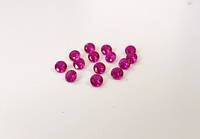 Rubis rouge synthétique, quartz cultivé en laboratoire, pierre précieuse de haute qualité, taille ronde, 6 mm-10 mm, facetté, pierres de 2 carats