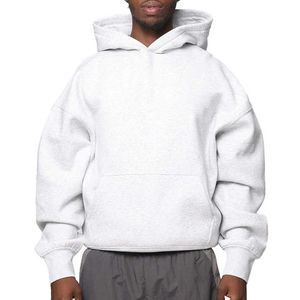 Logo personnalisé de haute qualité Streetwear surdimensionné sweats à capuche lourds pull à capuche à épaules tombantes 100% coton 380/400/450gsm - Product Image 3