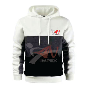 เสื้อฮู้ดดี้ฤดูหนาวคุณภาพสูงแบบสั่งทำพิเศษ  ลายปะติดปะต่อ  แบบสวมหัว  ระบายอากาศได้ดี  พร้อมปักโลโก้ตามสั่ง  แขนยาว สำหรับผู้ชาย - Product Image 2