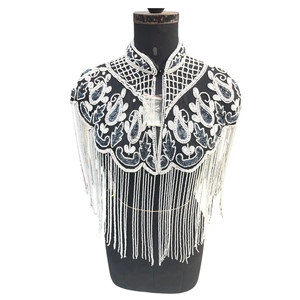 Cape à franges perlées de luxe 2025, cape à paillettes avec tissu 100% coton aux meilleurs prix d'Inde - Product Image 1