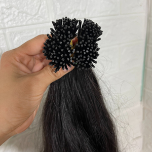 Extensions de cheveux humains, 100% naturels, bruts, vierges, reny, double bande, i tip, vente en gros - Product Image 1