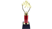 Trophée personnalisable en verre cristal poli 7 étoiles, style sportif portable, gravure multi-tailles, découpé sur mesure, le plus vendu pour entreprises