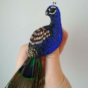 Porte-clés artisanal en alliage avec broderie perlée, style bohème, élégance saisonnière, breloque en perles de rocaille - Product Image 5