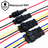 Connecteur de câble à sertir mâle/femelle 1/2/3/4 broches pour LED, adaptateur de câblage automobile FPC, alimentation PCB/UHF RF IP67 en alliage de cuivre