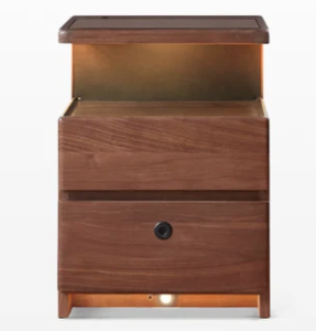 Lámpara de Noche Inteligente de Madera con Carga Inalámbrica - Product Image 6